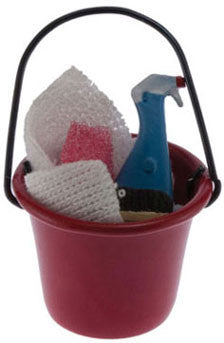 Soap Bucket with Scrub Brush, Clener and Sponge
