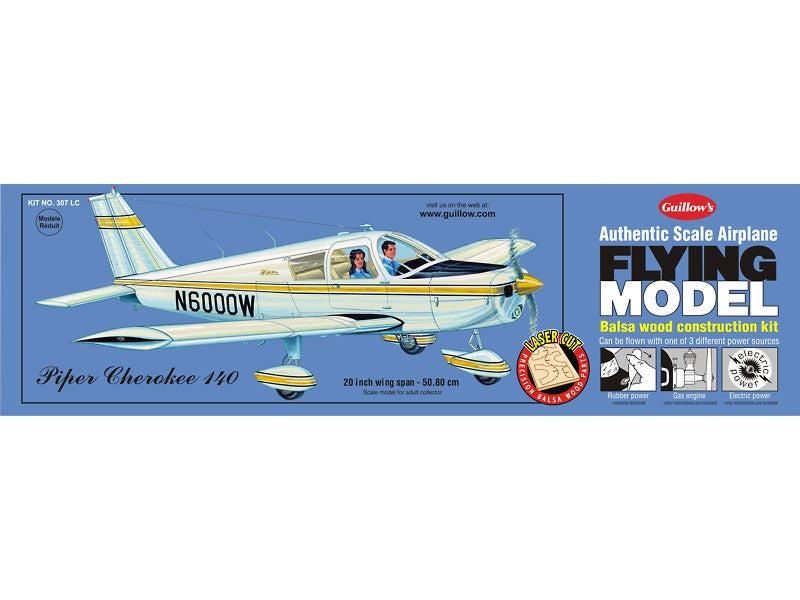 Guillow's CESSNA 150 Flying Model Kit 24 Wing Span - Balsa Wood  Construction
