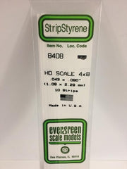 Styrene Strip HO Scale 4x8.