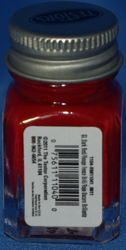 Testors 1/4 oz Paint Gloss Dark Red