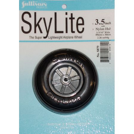 Skylite Wheel w/Tread,3-1/2" (1 wheel and tire included)