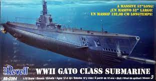 WWII Gato Class Submarine 1/72 scale