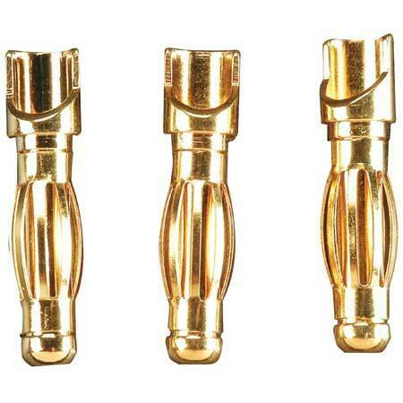 GP 4mm Gold Plated Bullet Conn. Male (3)