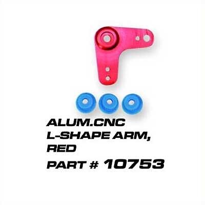 Aluminum CNC L-Shape Arm, Red