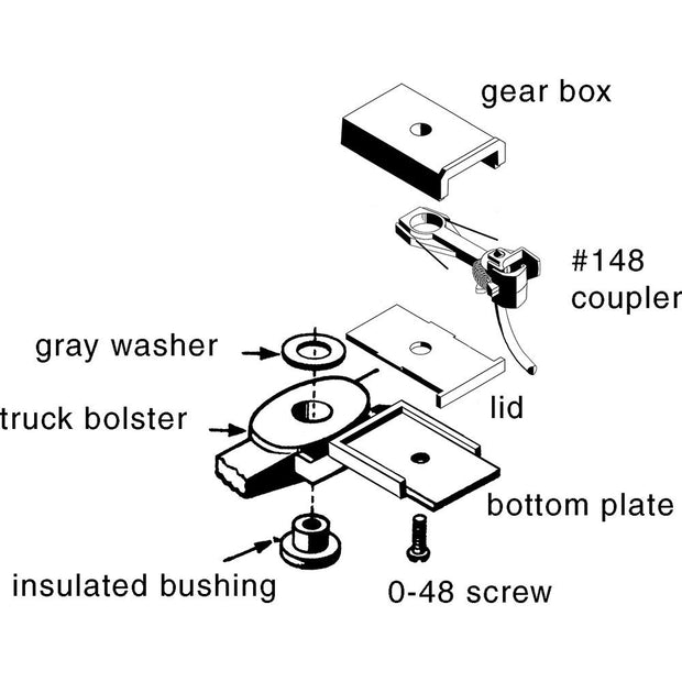 HO Scale Andrews (1898) Trucks (A.S.F. Cast 1 pair)