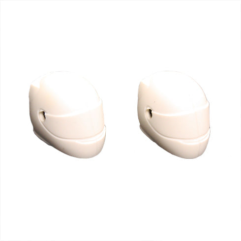 Helmets with Screws (white)- 2pcs