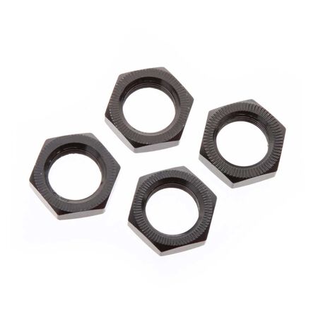 Wheel Nut Aluminum 17mm Black (4)