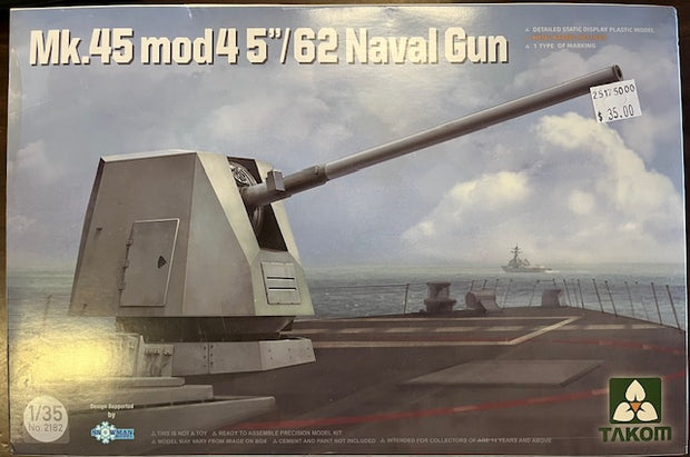 Mk.45 mod 45"/62 Naval Gun- 1/35 scale