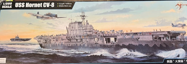 2 1/200 scale boat kit set:  USS Hornet CV-8 & CV-8 USS Hornet (with extra photo etch)