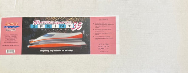Hotshot Sprint 35- RC Boat kit