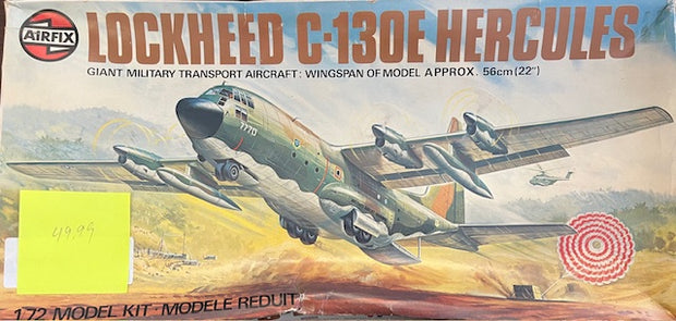 LOCKHEED C-130E HERCULES GIANT MILITARY TRANSPORT AIRCRAFT- 1/72 scale