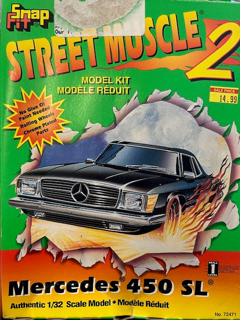 Street Muscle 2: Mercedes 450 SL - 1/32 (Snap fit) Scale Kit