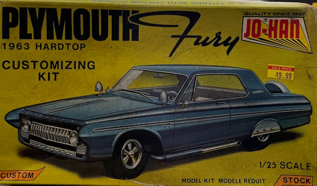 Plymouth Fury 1963 Hardtop (customizing kit) - 1/25 scale