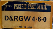 HO Scale Brass Pacific Fast Mail D&RGW 4-6-0