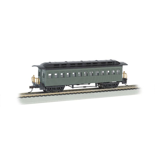 HO Scale Old time Wood Coach, Silver series Rolling Stock