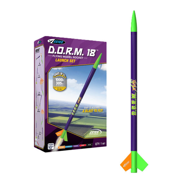 D.O.R.M. 18 Flying Model Rocket Launch Set