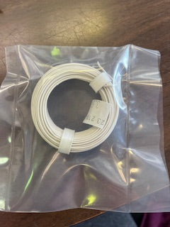 White 22-Gauge Single Strand Copper Plastic Coated Wire 32' Roll