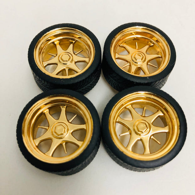 Pegasus 1228 Daggars Rims With Tires Gold (4)