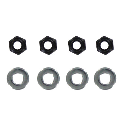 4mm Lock Nut w/ Washers- 4pcs