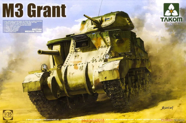 Takom 1/35 2086 British Medium Tank M3 Grant