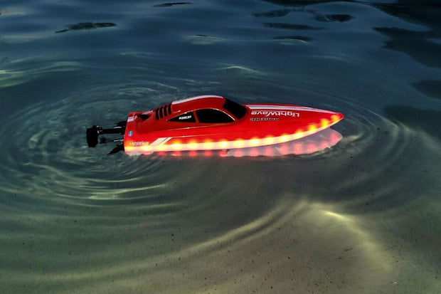 Lightwave- Micro RTR EP boat w-Hi-Vis LED strip