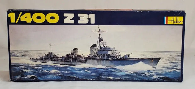 Heller Z31 German Destroyer WW2 Battleship 1/4000