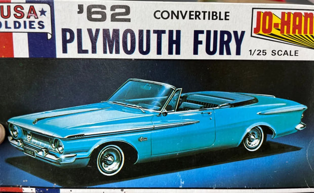 '62 Convertible Plymouth Fury- 1/25 Scale