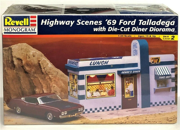 Revell Monogram 7803 1/24 Scale Hwy Scenes '69 Ford Talladega