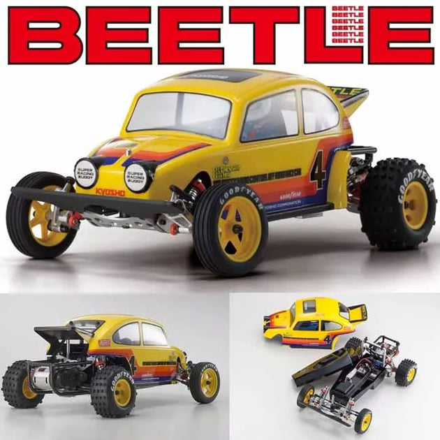 Kyosho 1/10 RC 2014 Beetle Buggy Kit 2WD Off-Road Racer w/ Clear Body ...