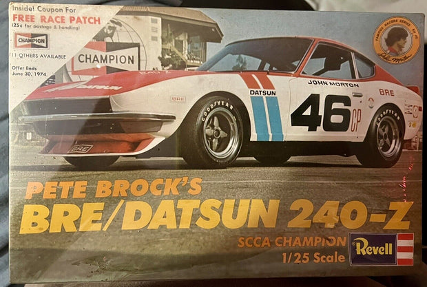 Vintage 1972 Revell Pete Brock’s Bre/ Datsun 240Z Model Car Kit