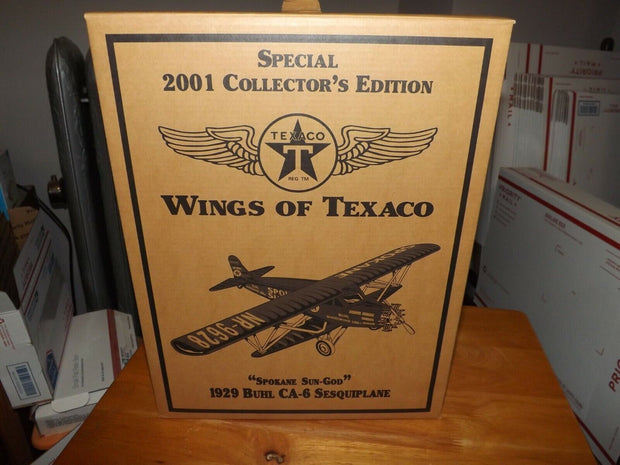 Wings of Texaco Special 2001 Collector's Edition "Spokane Sun-God" 1929 Buhl CA-6 Sesquiplane (Piggy Bank)