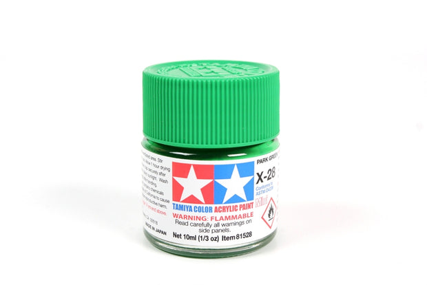 Tamiya Acrylic Paint 1/3oz. Park Green X28