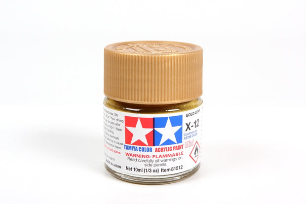 Tamiya Acrylic Paint 1/3oz. Gold Leaf X12