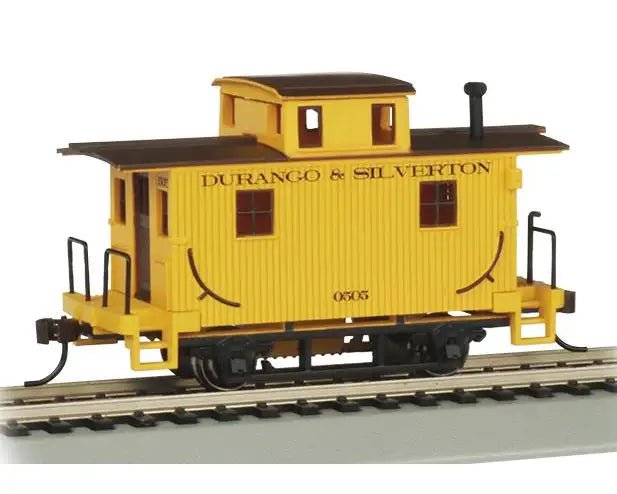 HO Old-Time Bobber Caboose Durango & Silverton - Yellow