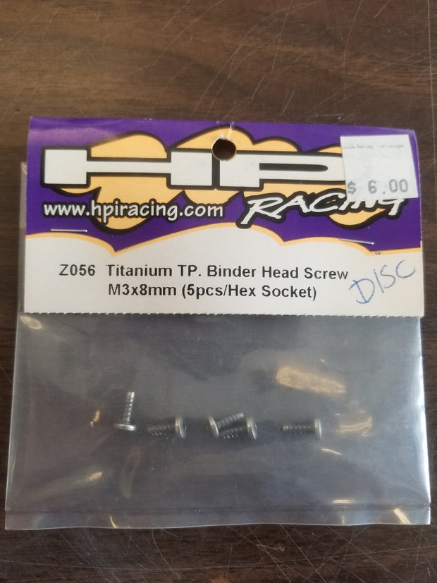 Titanium tp. Binder Head Screw M3x8mm (5pcs)