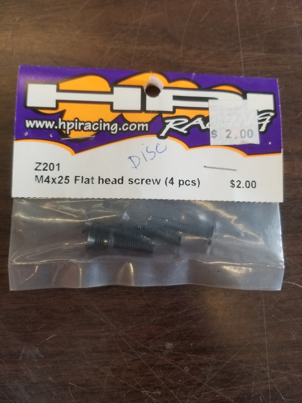 M4x25 Flat Head Screw (4pcs)