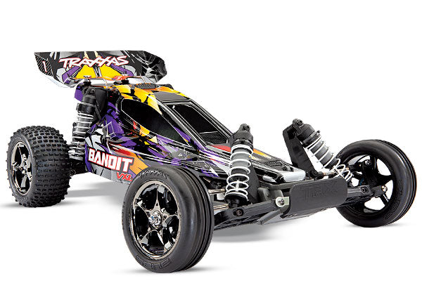 Bandit VXL: 1/10 Scale Off-Road Buggy. Ready-to-Race® with TQi Traxxas Link™ Enabled 2.4GHz Radio System, Velineon VXL-3s brushless ESC (fwd/rev), and Traxxas Stability Management (TSM)®.