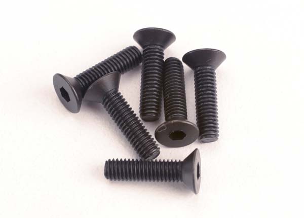 Screws, 3x12mm countersunk machine (6) (hex drive)