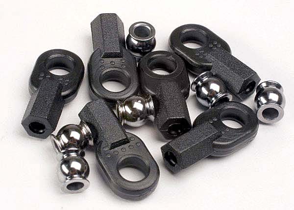 Rod ends (long) (6)/ hollow ball connectors (6)