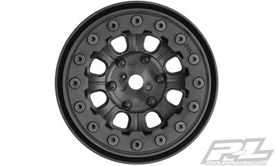 Denali 1.9" Black/Black Bead-Loc 8 Spoke Wheels