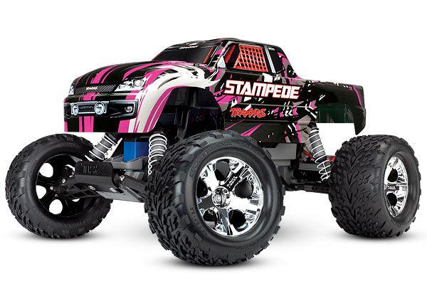 Stampede®: 1/10 Scale Monster Truck. Ready-to-Race® Pink edition