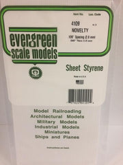 Styrene Sheet Novelty .109 spacing