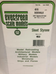 Styrene Sheet Sidewalk 3/16"