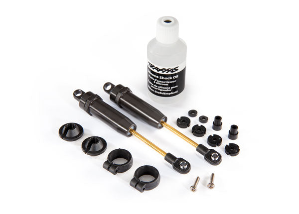 Shocks, X-long (hard-anodized & PTFE-coated T6 aluminum) w/o springs (rear) (2)