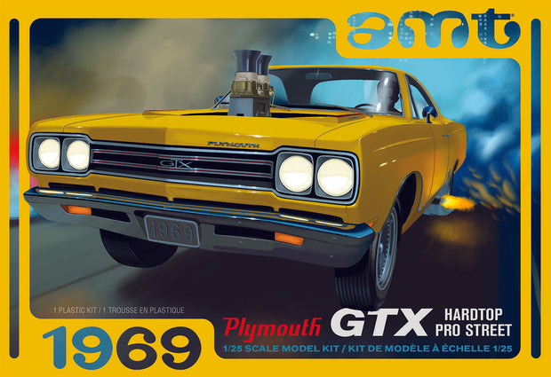 1/25 scale- 1969 Plymouth GTX Hardtop Pro Street Model Kit