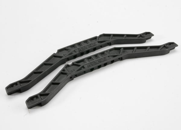 Chassis braces, lower (black) (for long wheelbase chassis) (2)