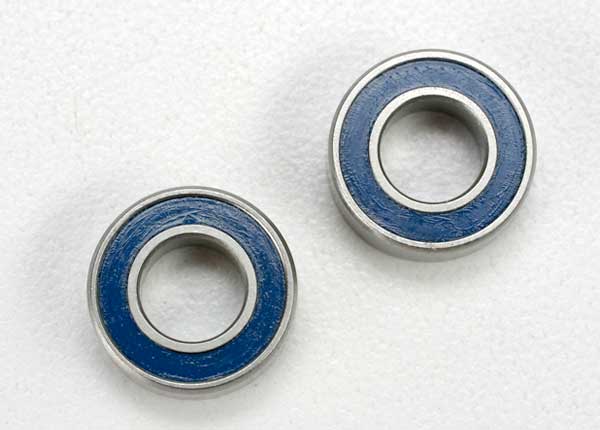 Ball Bearings Blue Rubber Sealed 6x12x4mm (2)