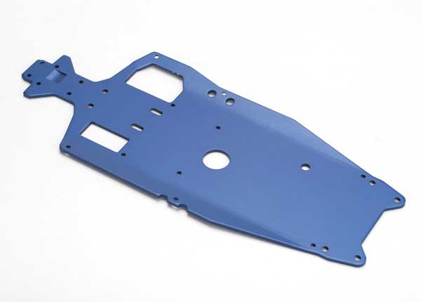 Chassis, 6061-T6 aluminum (3mm) (anodized blue)/ adhesive foam pad (1)