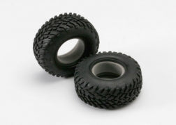Tires, off-road racing, SCT dual profile 4.3x1.7-2.3/3.0" (2)/foam inserts (2)
