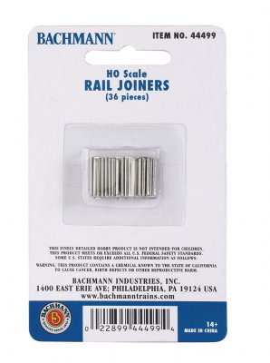 HO Scale Rail Joiners (36pc)